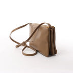 Celine Trio Small Leather Crossbody bag in Brown