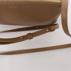 Celine Trio Small Leather Crossbody bag in Brown
