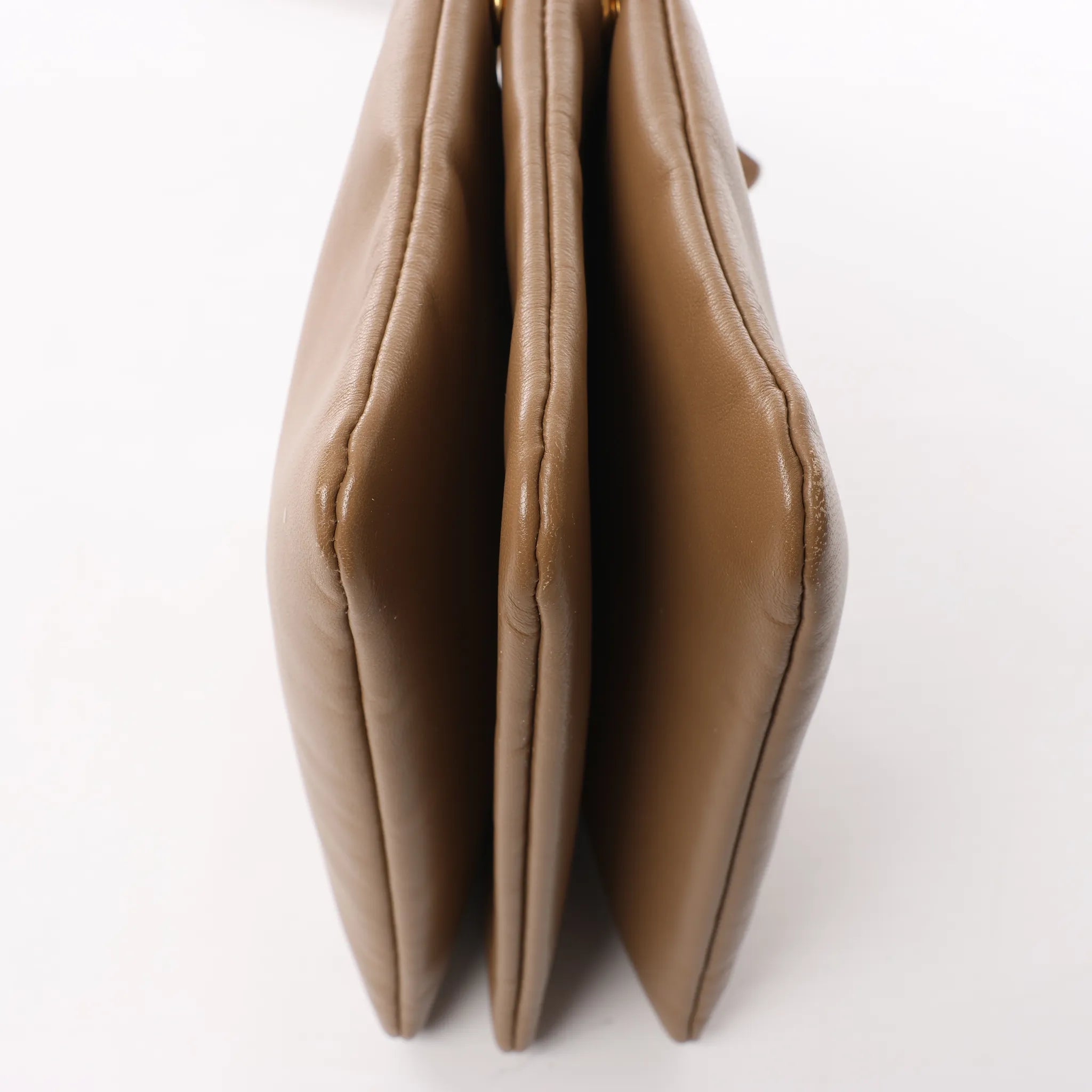 Celine Trio Small Leather Crossbody bag in Brown