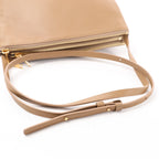 Celine Trio Large Leather Crossbody bag in Beige