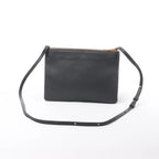 Celine Trio Large Leather Crossbody bag in Black