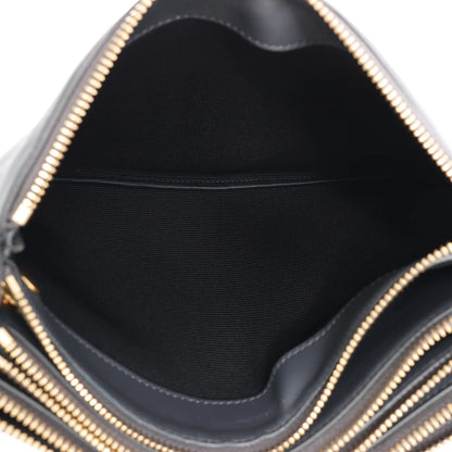 Celine Trio Large Leather Crossbody bag in Gray