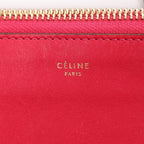 Celine Trio Large Leather Crossbody bag in Pink