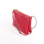Celine Trio Large Leather Crossbody bag in Pink