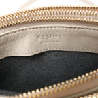 Celine Trio Small Leather Crossbody bag in Ecru