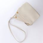 Celine Trio Small Leather Crossbody bag in Ecru