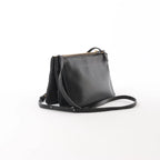 Celine Trio Small Leather Crossbody bag in Black