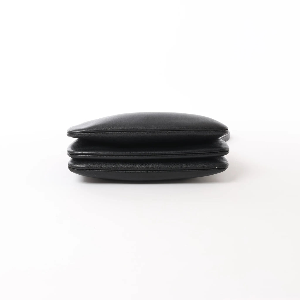 Celine Trio Small Leather Crossbody bag in Black