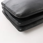 Celine Trio Small Leather Crossbody bag in Black
