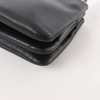 Celine Trio Small Leather Crossbody bag in Black