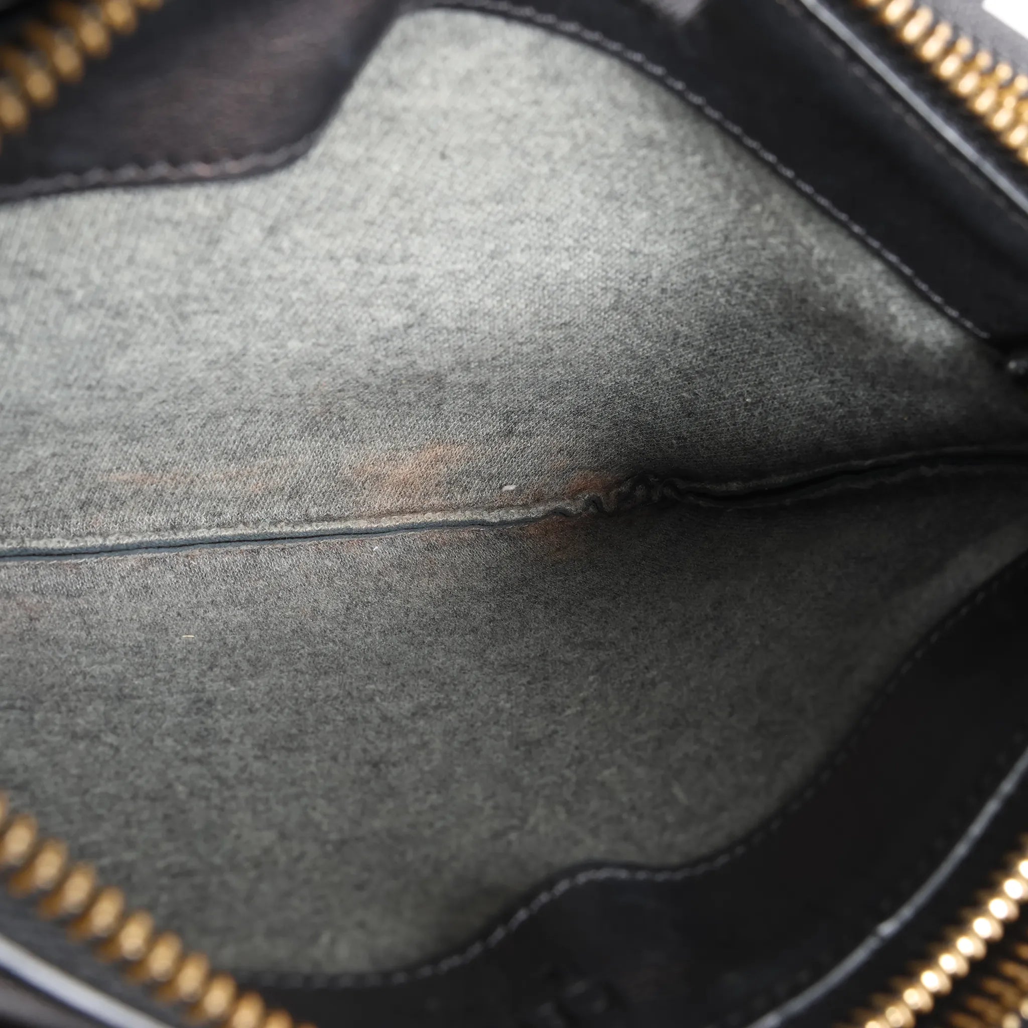 Celine Trio Small Leather Crossbody bag in Black