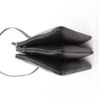 Celine Trio Small Leather Crossbody bag in Black