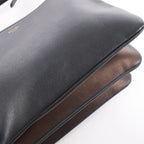 Celine Trio Small Leather Crossbody bag in Black