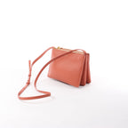 Celine Trio Small Leather Crossbody bag in Orange