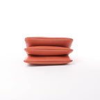 Celine Trio Small Leather Crossbody bag in Orange