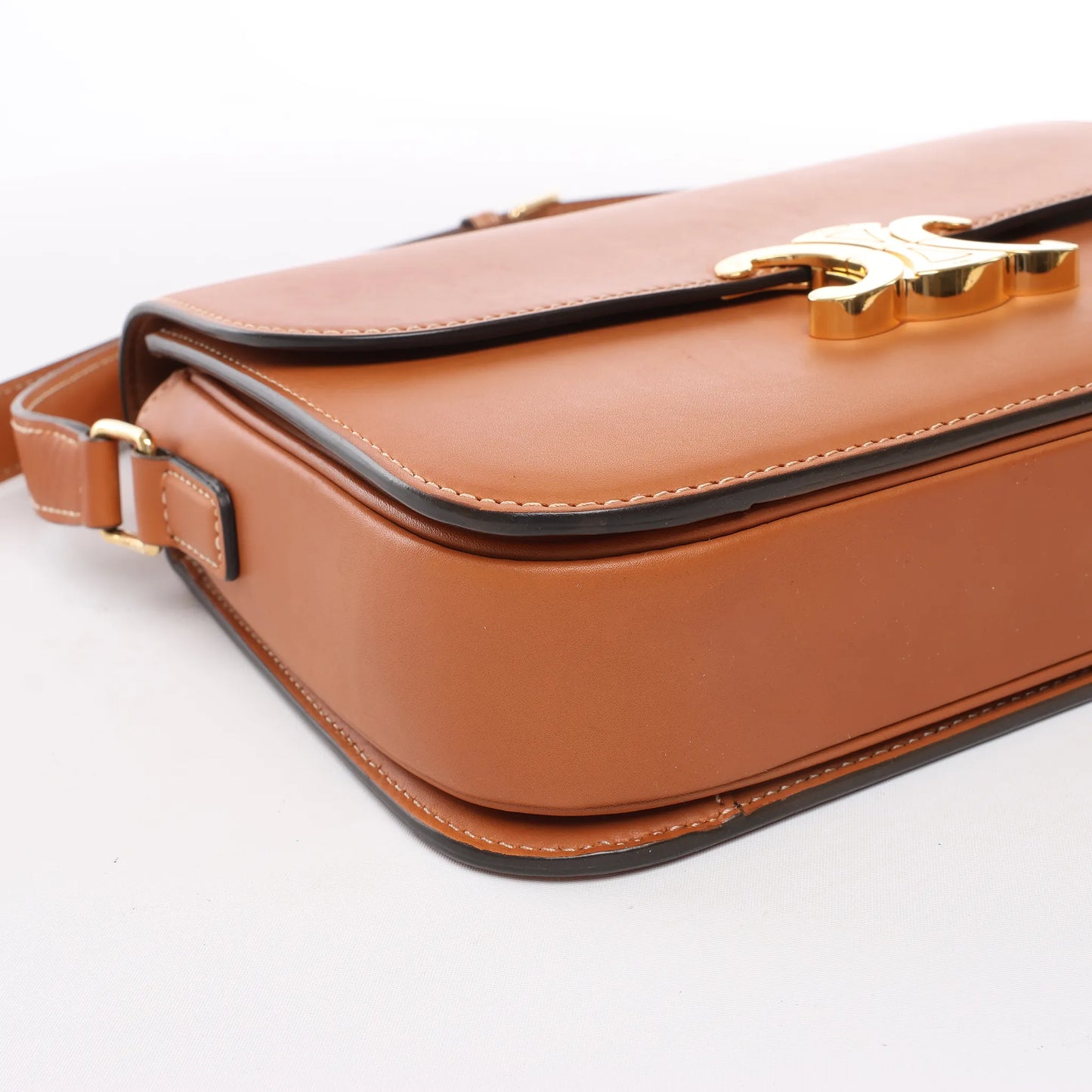 Celine Triomphe Classic Leather Shoulder bag in Brown