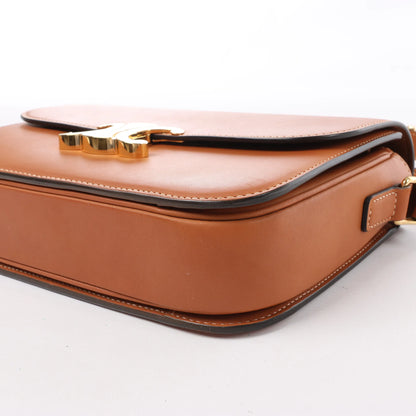 Celine Triomphe Classic Leather Shoulder bag in Brown