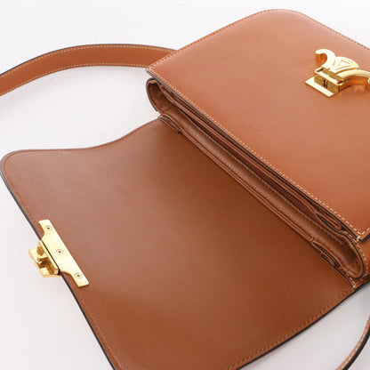 Celine Triomphe Classic Leather Shoulder bag in Brown