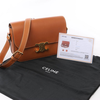 Celine Triomphe Classic Leather Shoulder bag in Brown