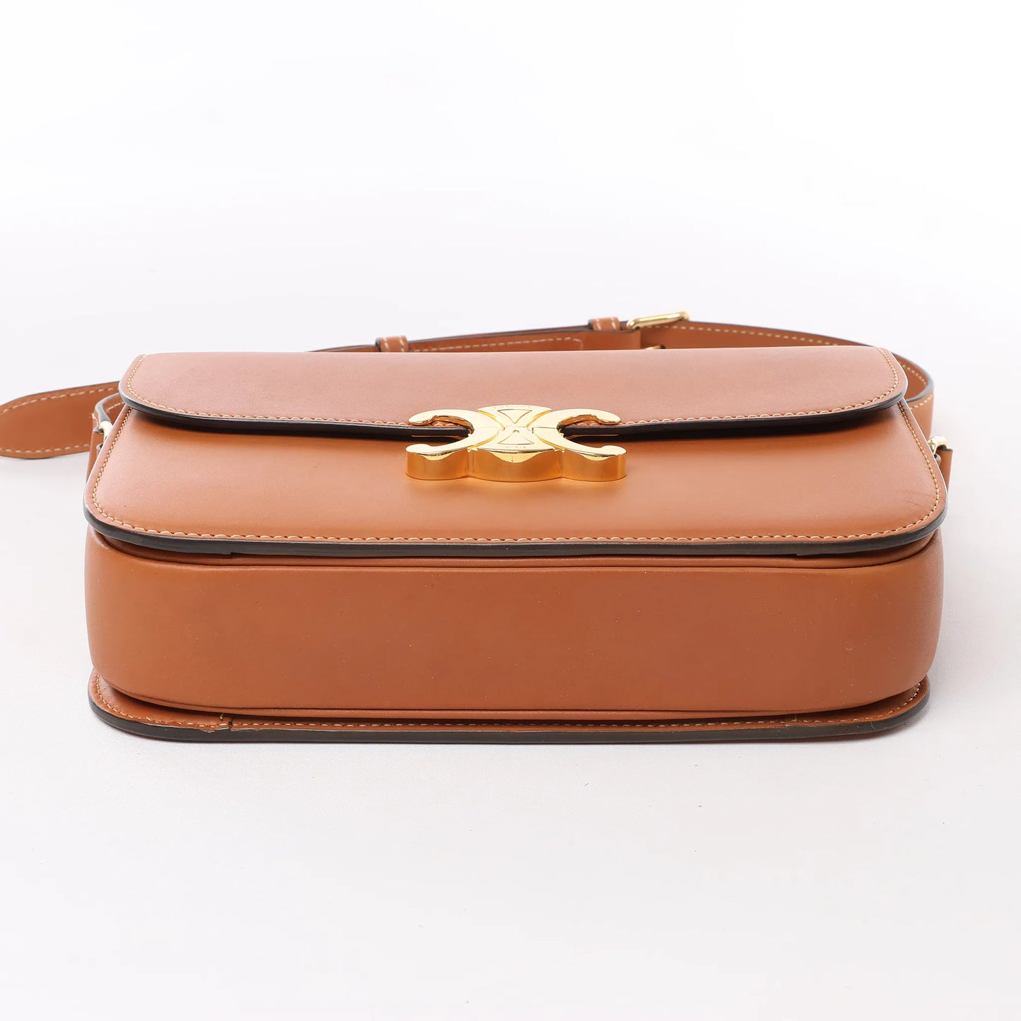 Celine Triomphe Classic Leather Shoulder bag in Brown