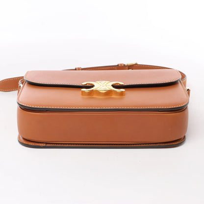 Celine Triomphe Classic Leather Shoulder bag in Brown