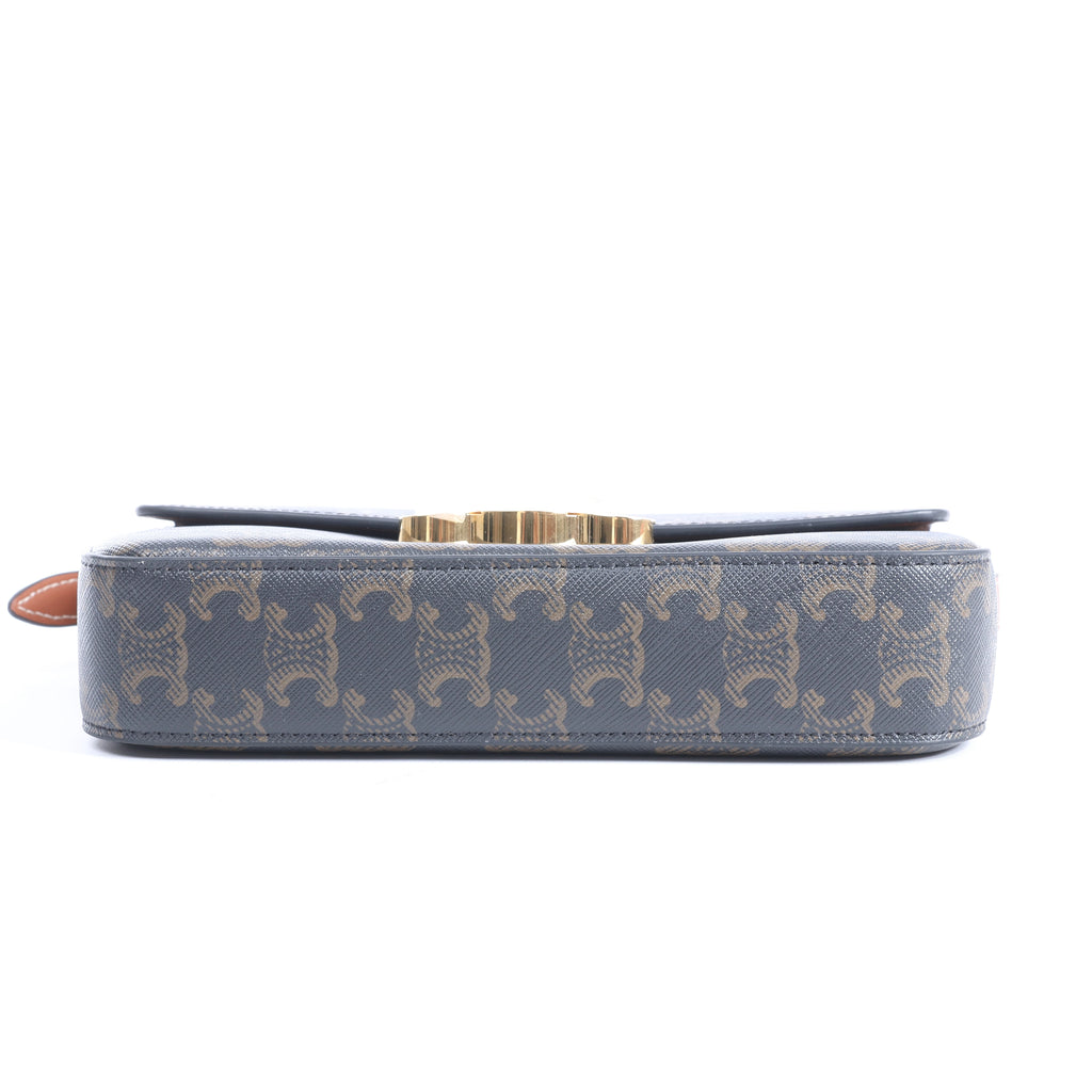 Bolso de hombro de piel CELINE Ava en verde