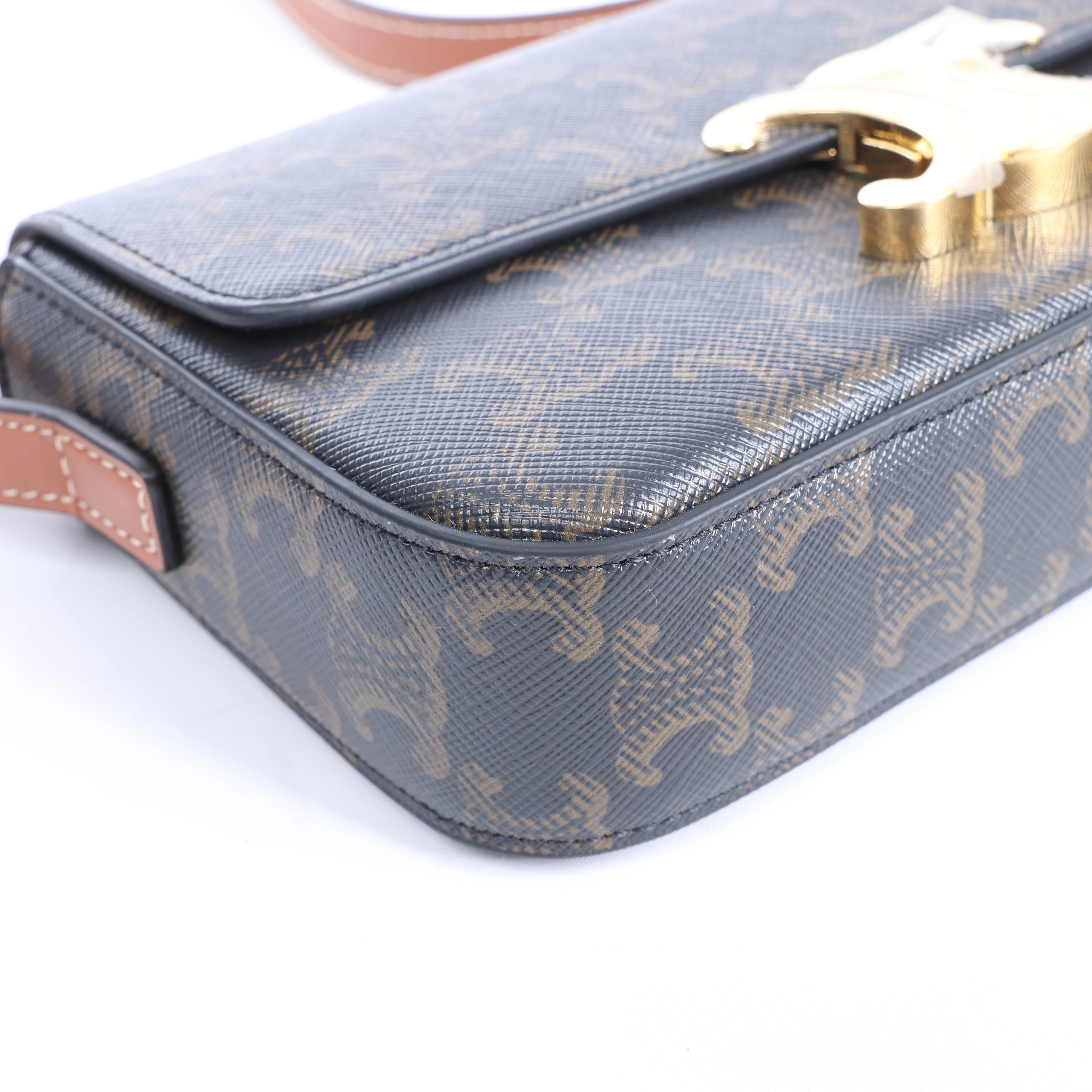 Bolso de hombro de piel CELINE Ava en verde