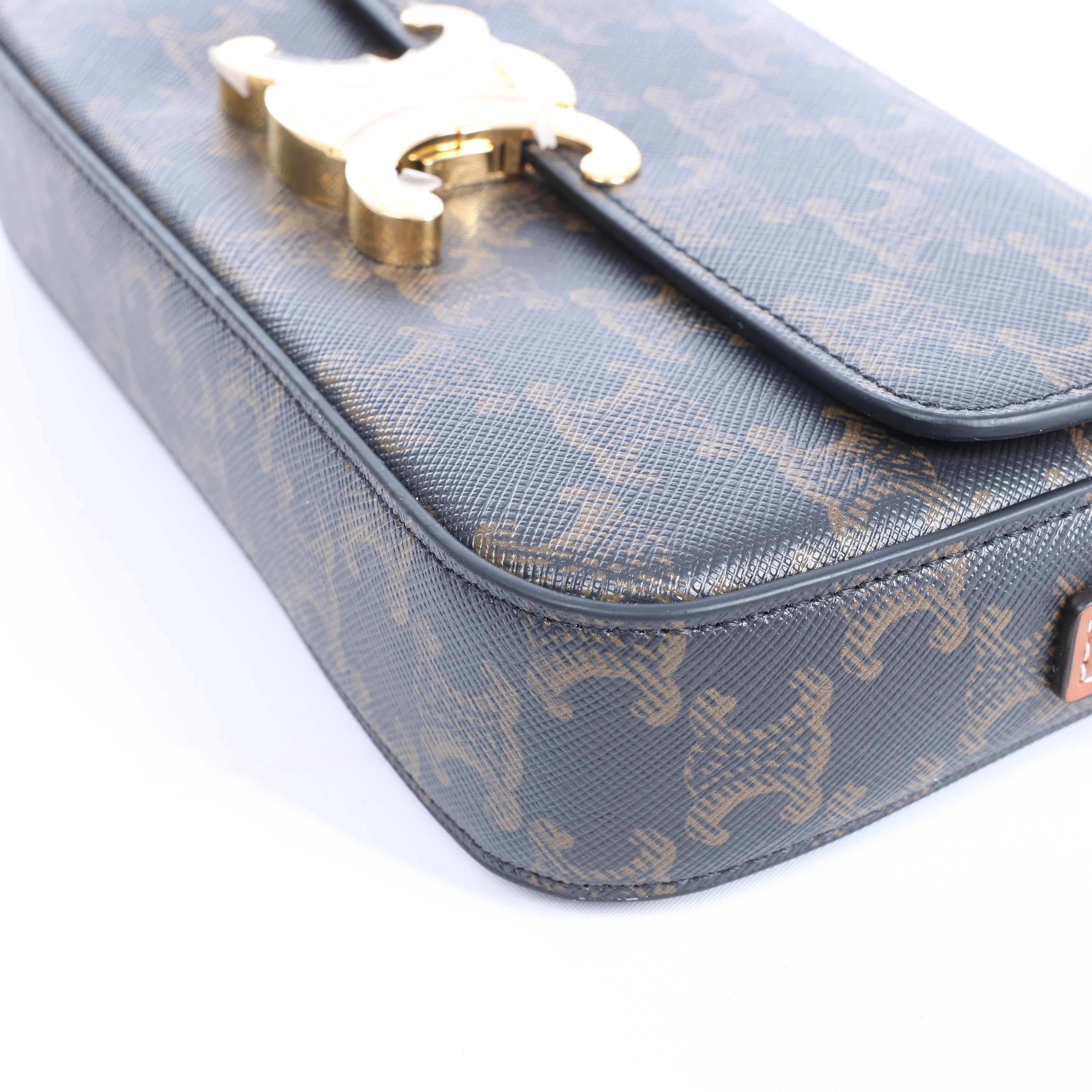 Bolso de hombro de piel CELINE Ava en verde