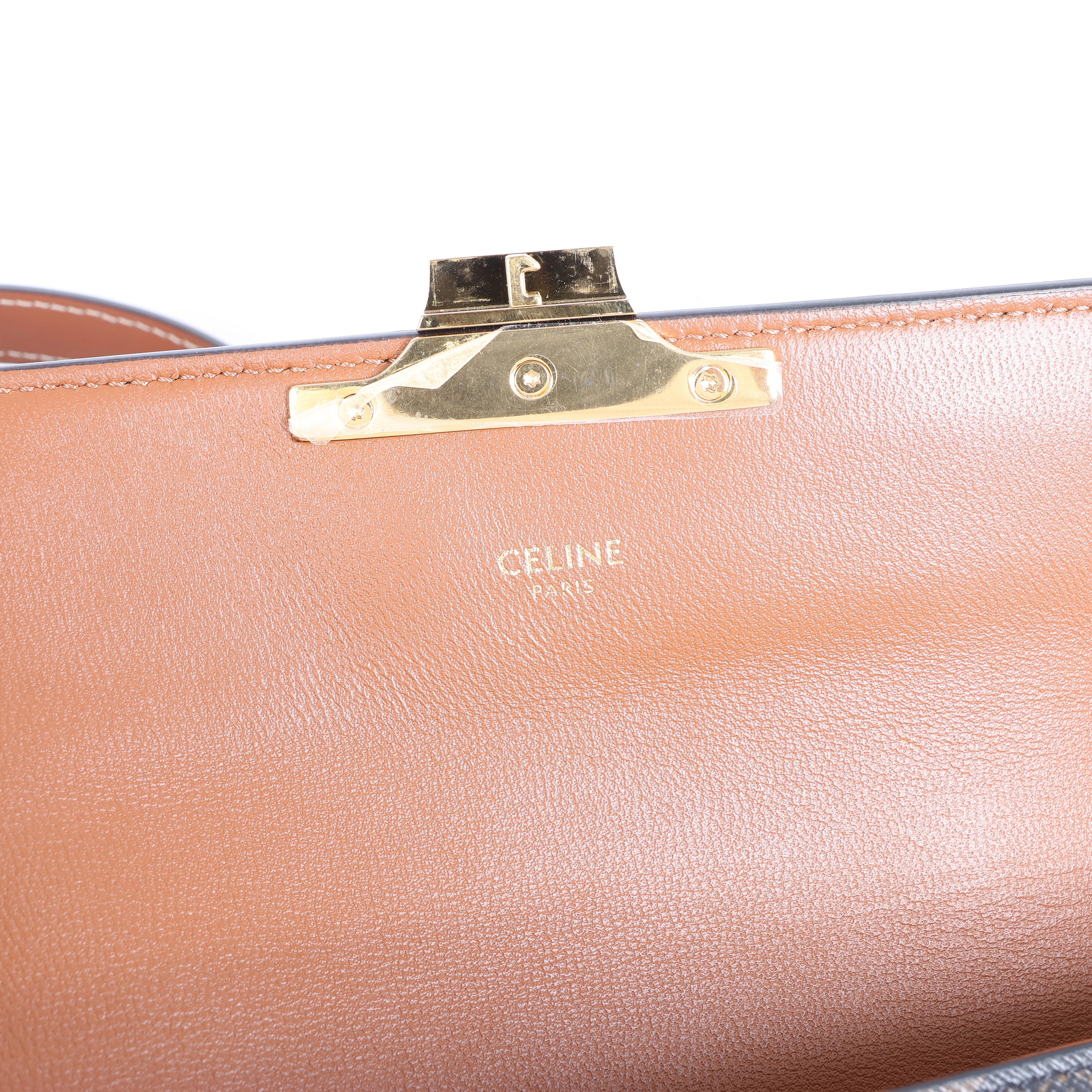 Bolso de hombro de piel CELINE Ava en verde