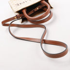 Celine Triomphe Mini Vertical Hippopotamus PVC x Leather 2Way Handbag White x Brown