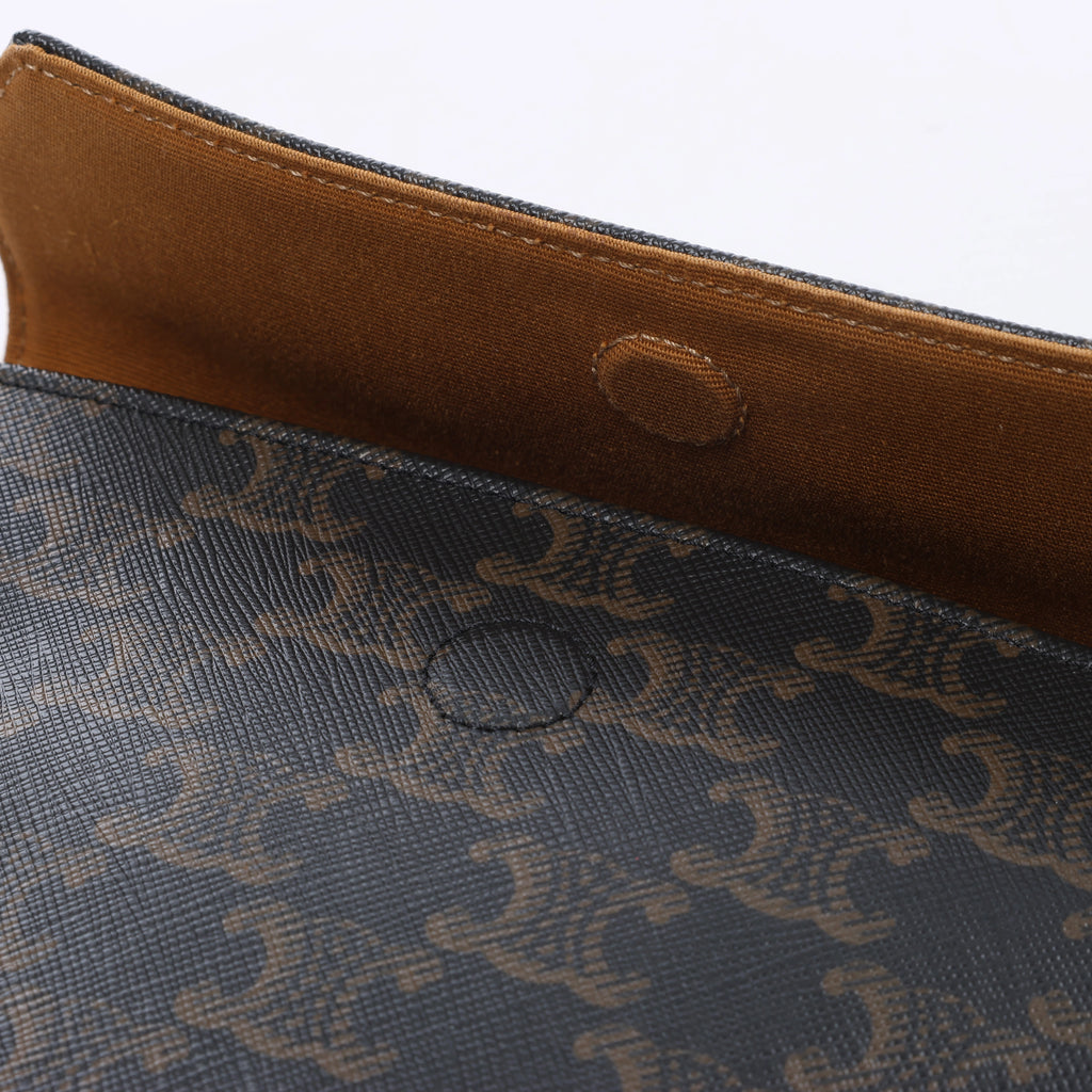 Bolso de hombro de piel CELINE Ava en verde