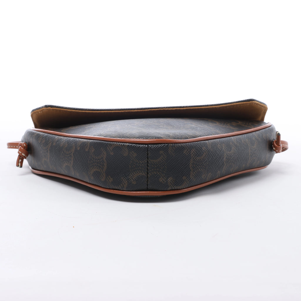 Bolso de hombro de piel CELINE Ava en verde