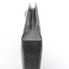 Celine Triomphe Vertical Cabas Large PVC x Leather Handbag in Black x Brown