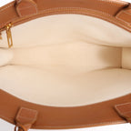 Celine Vertical Cabas Large Canvas x Leather Handbag in Beige