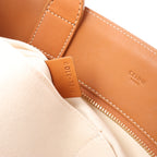 Celine Vertical Cabas Large Canvas x Leather Handbag in Beige