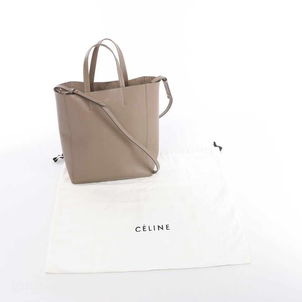 Bolso de mano CELINE Cabas Horizontal de cuero de 2 vías en color rojo