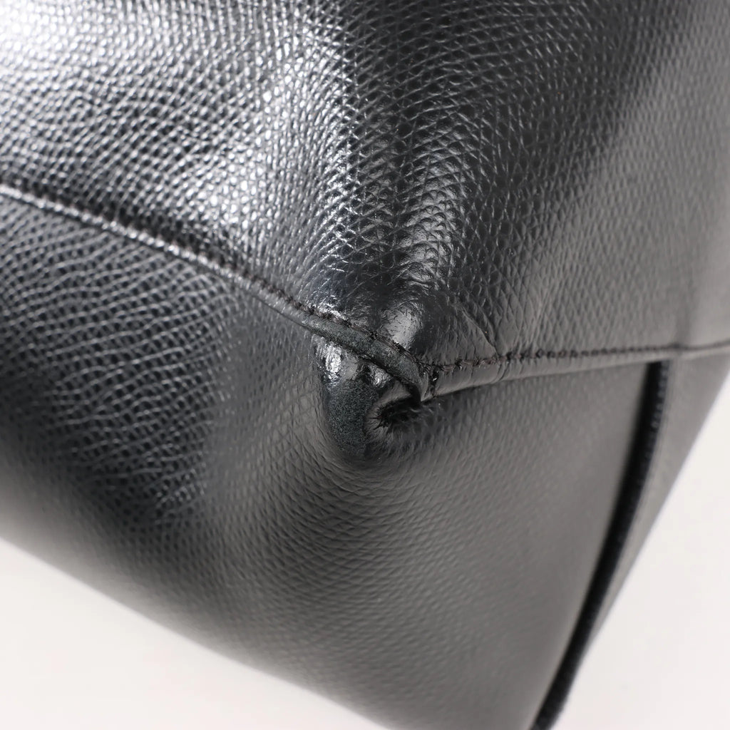 CELINE Cabas Vertical Small Leather 2Way Handbag in Black