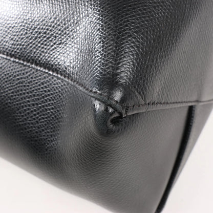 CELINE Cabas Vertical Small Leather 2Way Handbag in Black