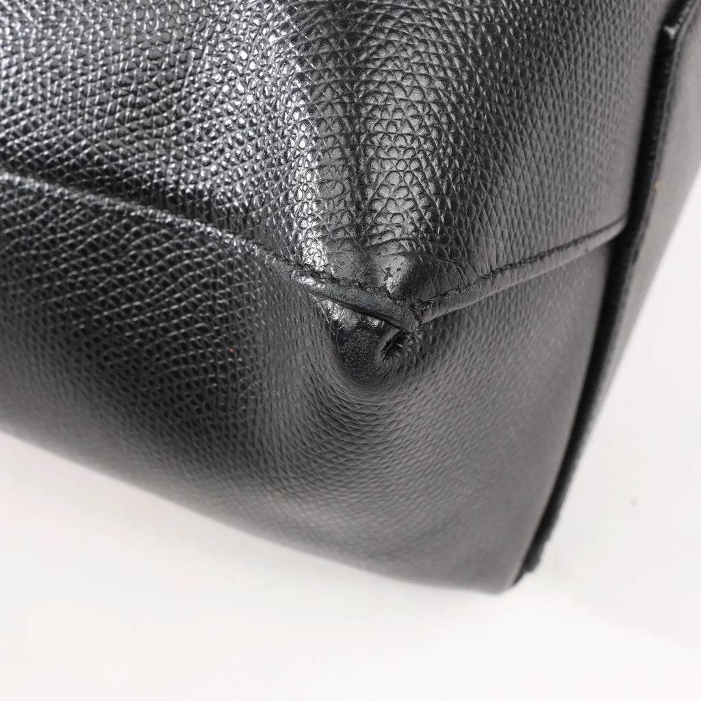 CELINE Cabas Vertical Small Leather 2Way Handbag in Black