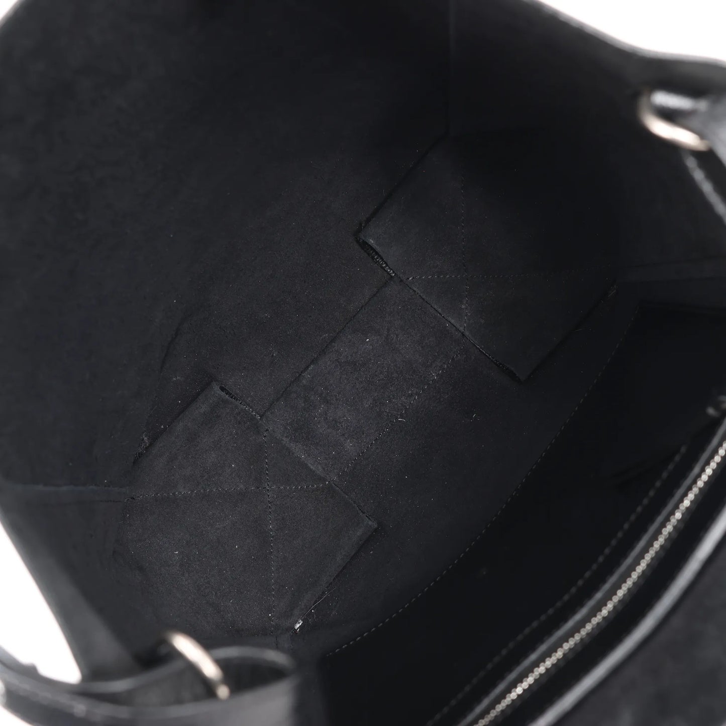 CELINE Cabas Vertical Small Leather 2Way Handbag in Black