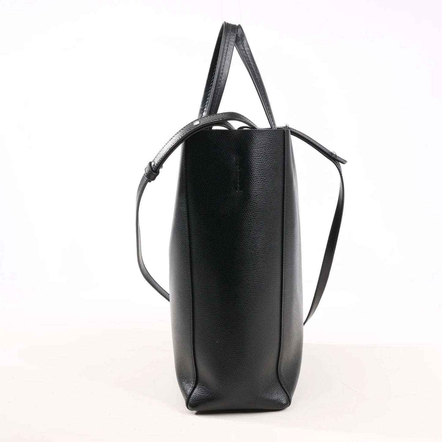 CELINE Cabas Vertical Small Leather 2Way Handbag in Black