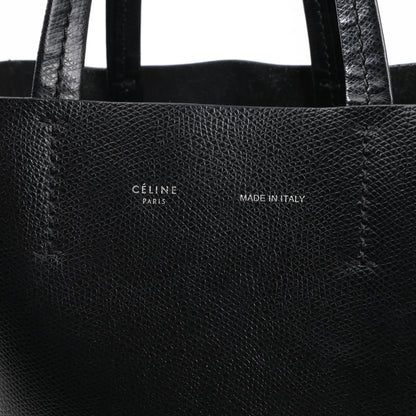 CELINE Cabas Vertical Small Leather 2Way Handbag in Black