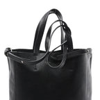 CELINE Cabas Vertical Small Leather 2Way Handbag in Black