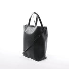 CELINE Cabas Vertical Small Leather 2Way Handbag in Black