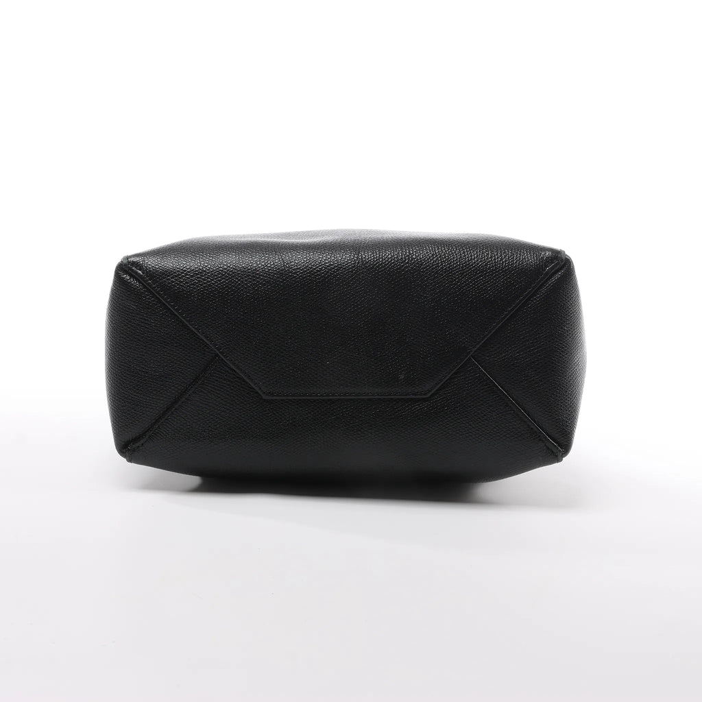 CELINE Cabas Vertical Small Leather 2Way Handbag in Black