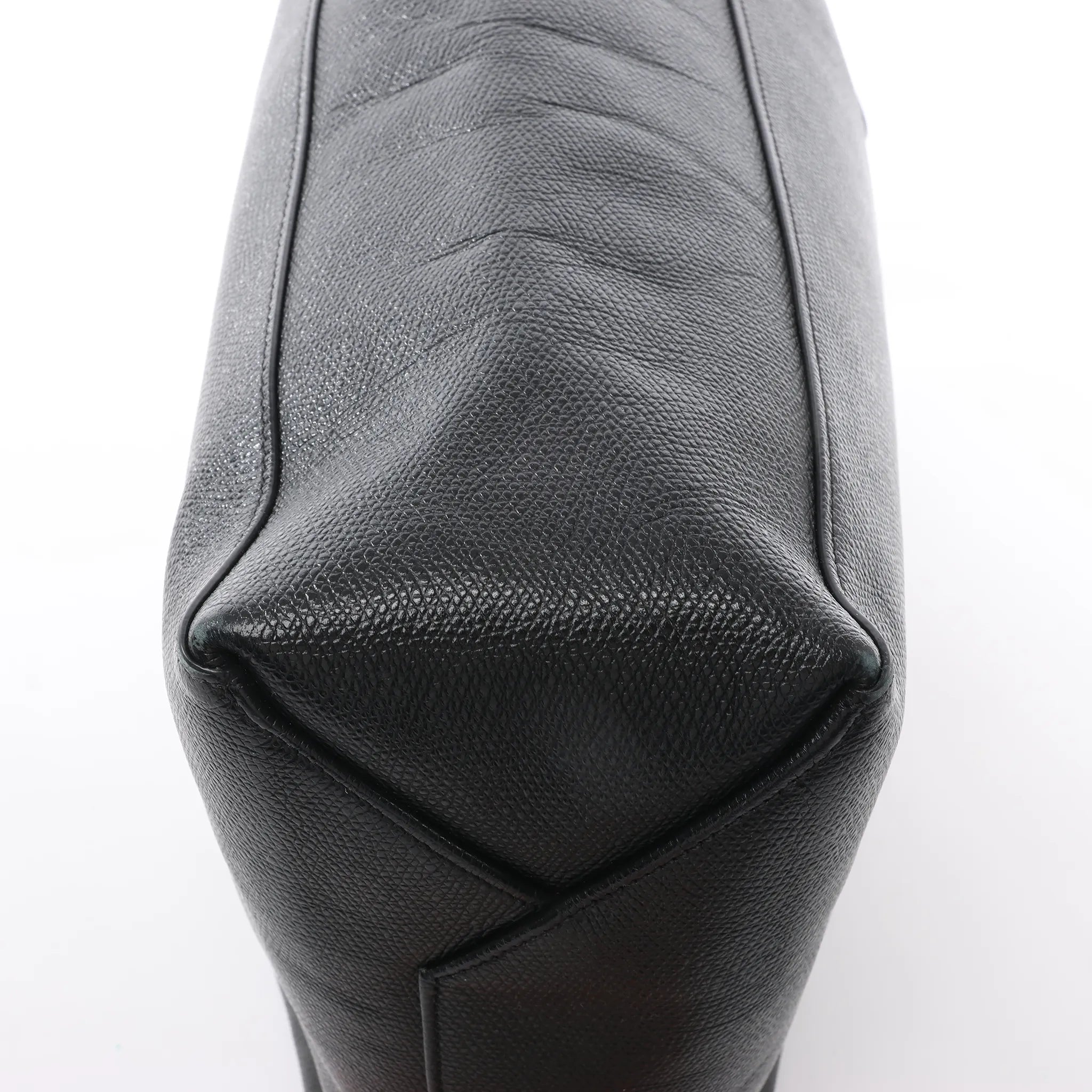 CELINE Cabas Vertical Small Leather 2Way Handbag in Black