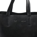 CELINE Cabas Vertical Small Leather 2Way Handbag in Black