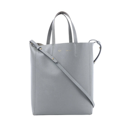 Petit sac à main vertical en cuir gris CELINE