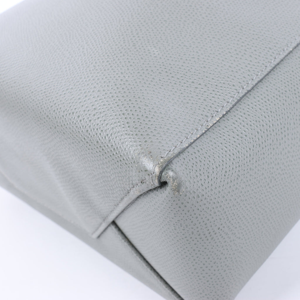 CELINE Cabas Vertical Small Leather 2Way Handbag in Gray
