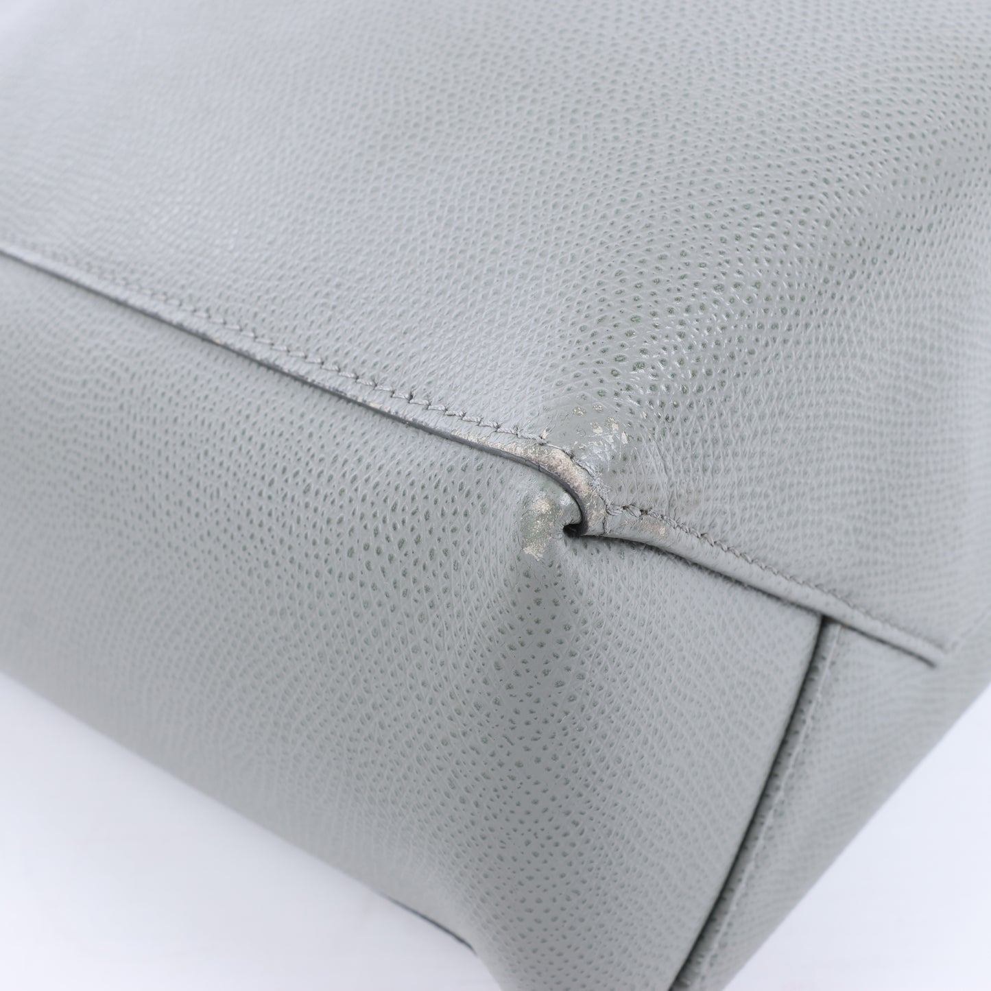 Petit sac à main vertical en cuir gris CELINE